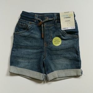 Boy's drawstring denim shorts